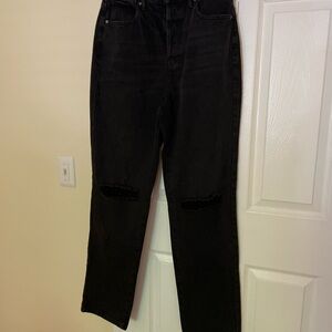 PacSun womens dad jeans size 28 black high rise new with tags